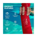 JBL Flip 6 Waterproof Red Portable Bluetooth Speaker - Image 5