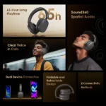 Oraimo BoomPop Lite ENC Over-Ear Wireless Headphone - Image 3