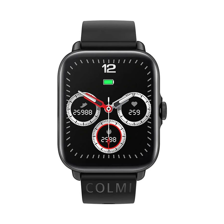 colmi-p28-plus-black-bluetooth-calling-smart-11726297534 Colmi P28 Plus Bluetooth Calling Smart Watch (Black) - Image 1