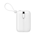 Havit PB5215 10000mAh Power Bank with LED Display, USB-C & Lightning Cable (White) - Image 5