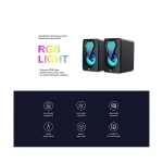Havit SK210 mini Pro RGB USB Gaming Speaker - Image 6