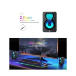 Havit SK210 mini Pro RGB USB Gaming Speaker - Image 4