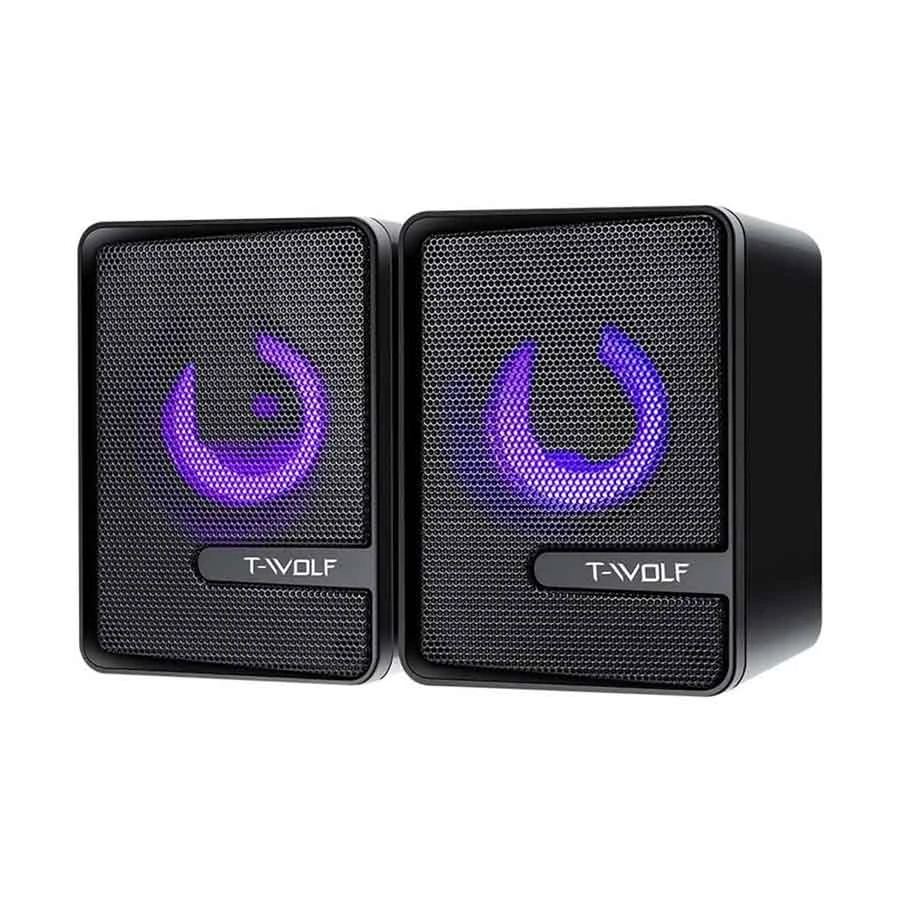 t-wolf-s3-rgb-20-wired-black-gaming-11741751313 T-wolf S3 RGB 2:0 Wired Gaming Speaker - Image 1