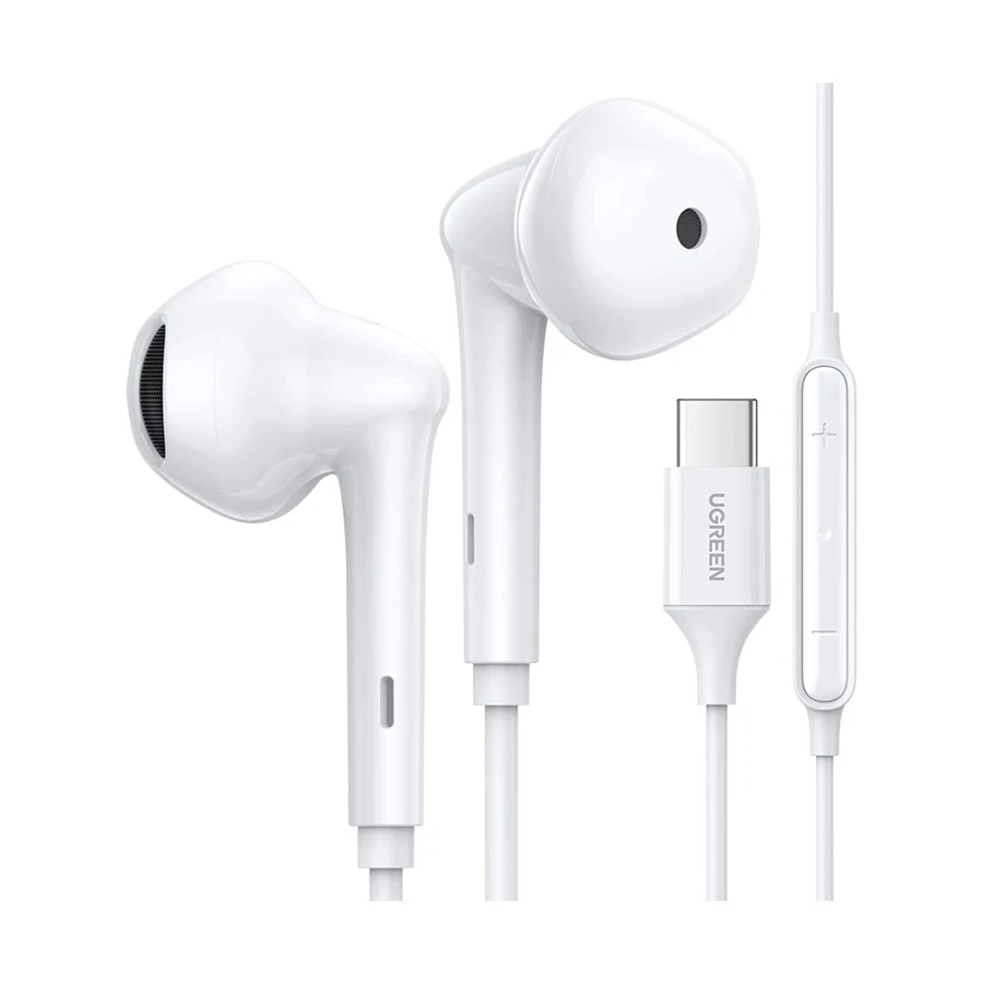 ugreen-ep101-60700-white-wired-type-c-in-ear-11724153488 Ugreen EP101 Wired Type-C In-Ear Earphone - Image 1