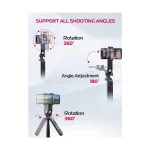 Ulanzi MA09 Black Bluetooth Selfie Stick Tripod - Image 5
