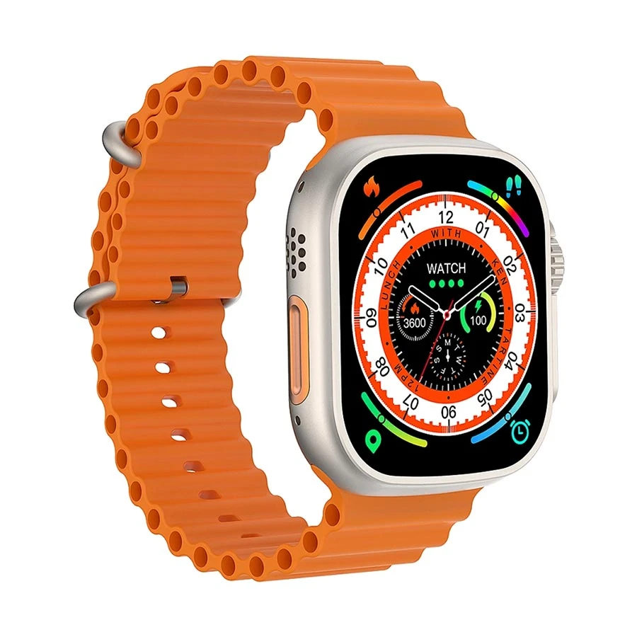 wiwu-sw01-ultra-silver-bluetooth-calling-smart-21732685450 Wiwu SW01 Ultra Ocean Strap Bluetooth Calling Smart Watch - Image 1