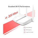 Mercusys MW306R 300 Mbps Multi-Mode Ethernet single-band Wi-Fi Router - Image 3