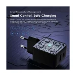 Oraimo Cannon 18D Type-A & Type-C 18W AniFast Charger with USB to Micro USB Black Cable - Image 2